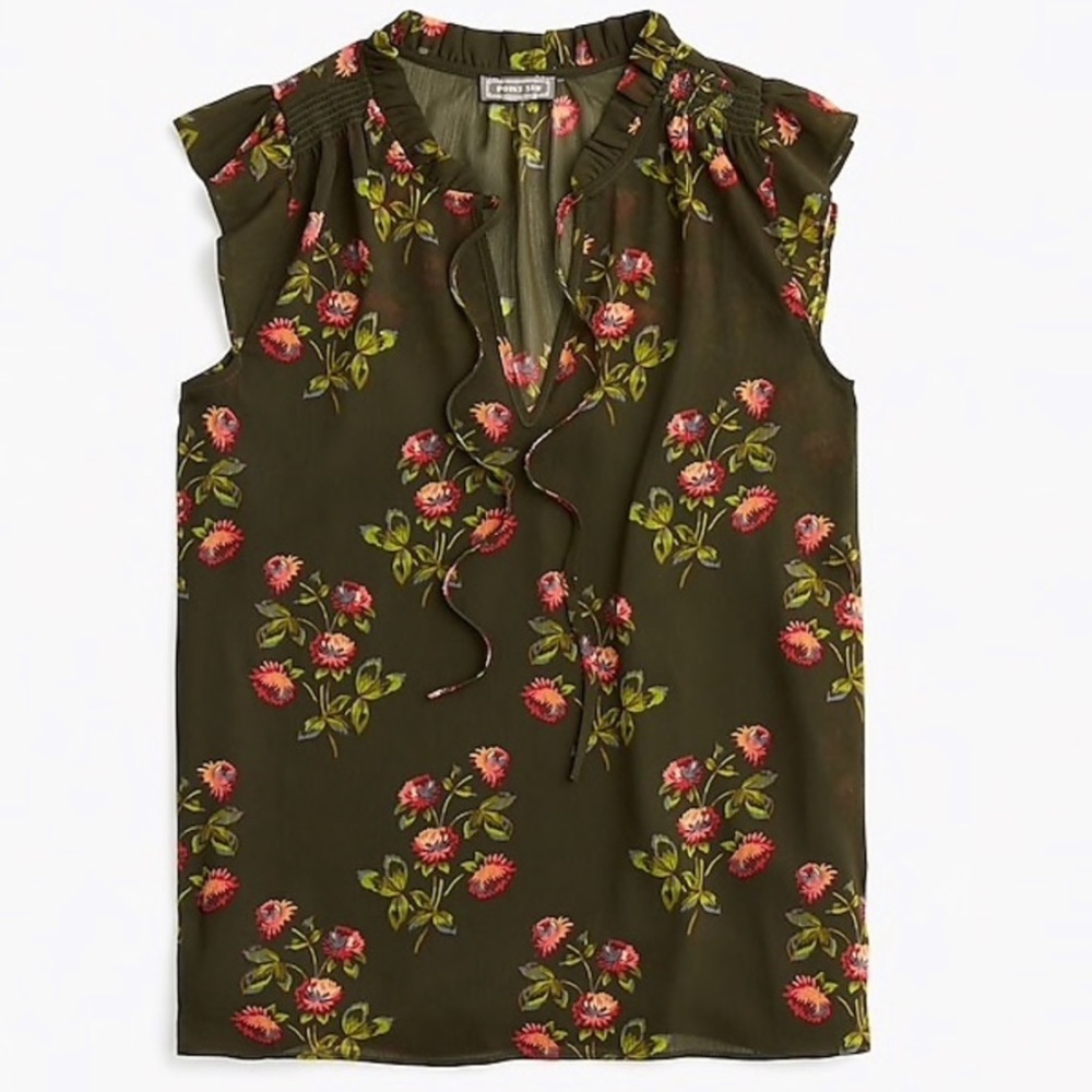 J. Crew Floral Top